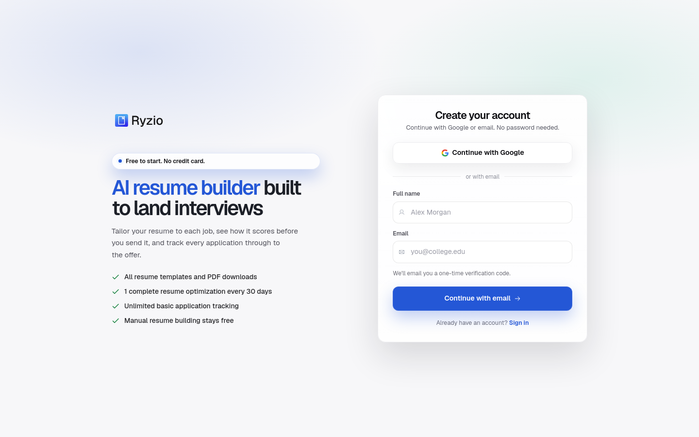 Sign Up