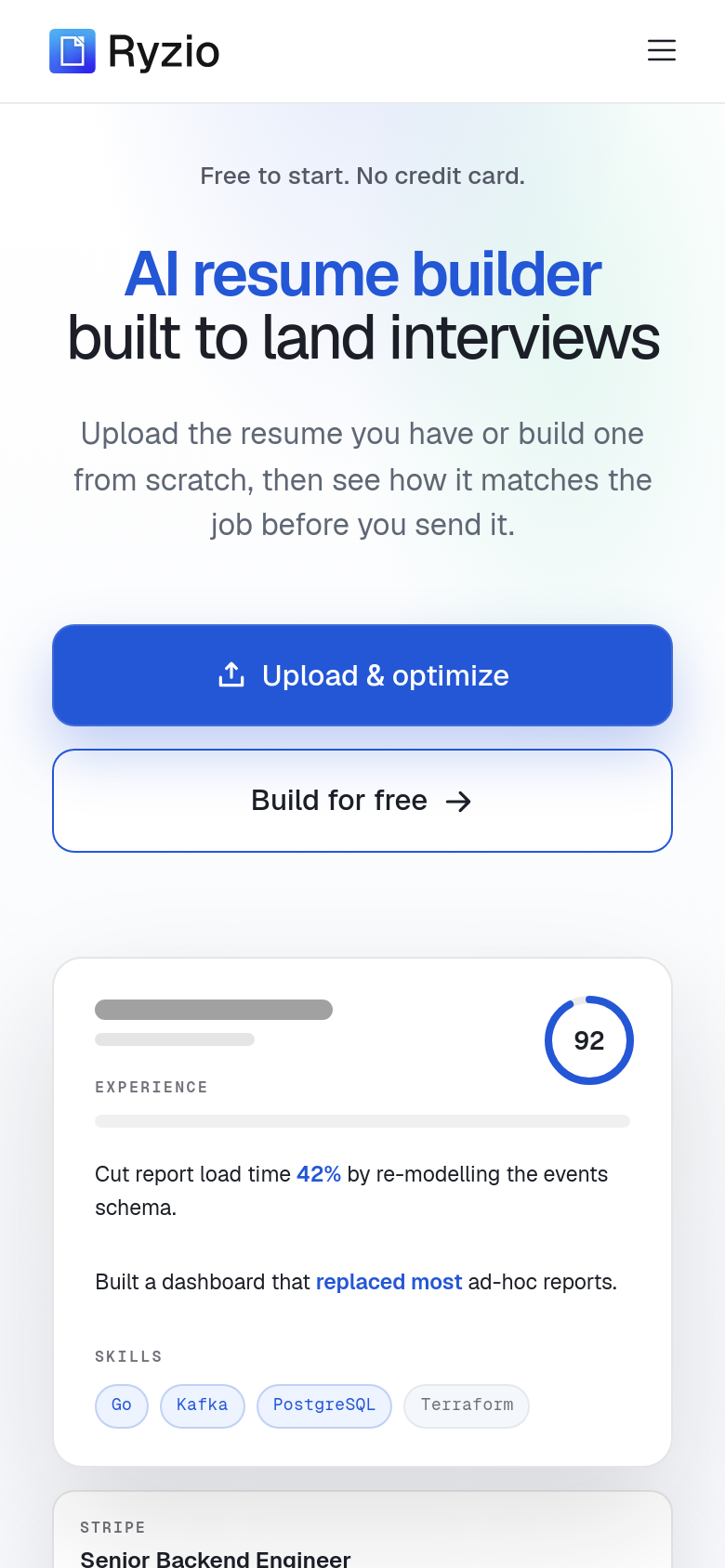 Homepage / Lander