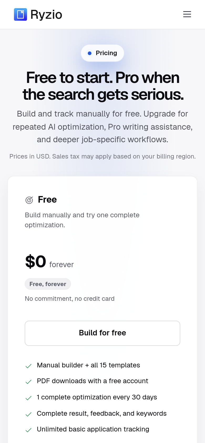 Pricing