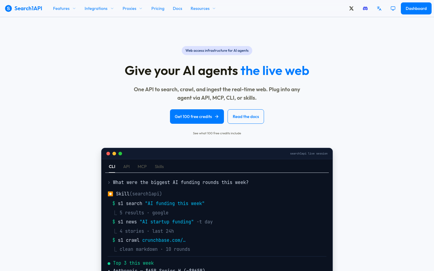 Captured Homepage / Lander