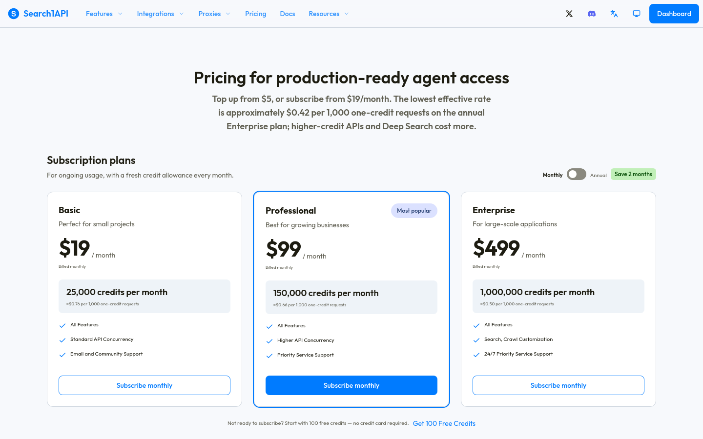 Pricing