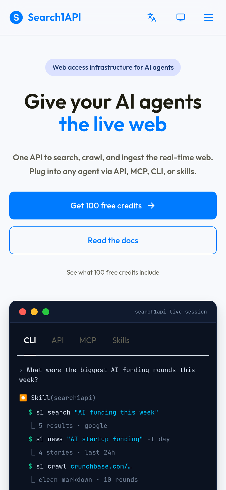 Homepage / Lander