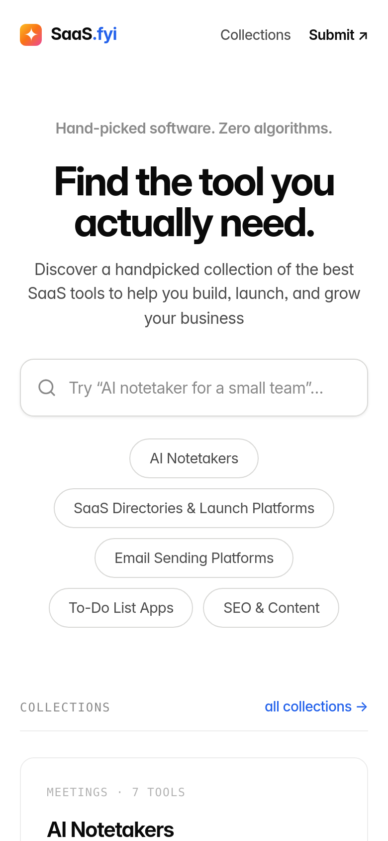 Homepage / Lander