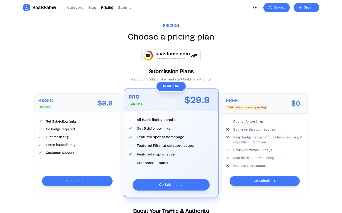Pricing