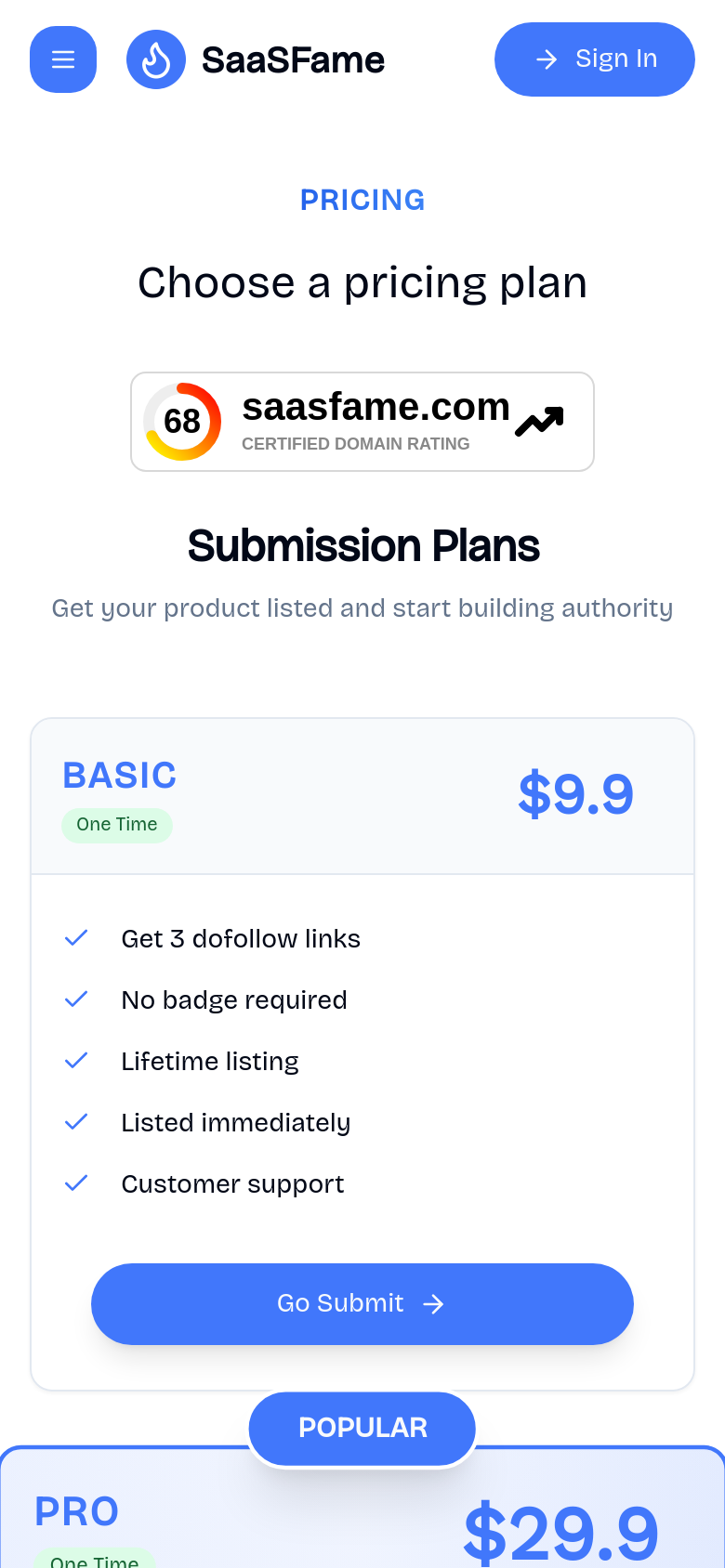 Pricing