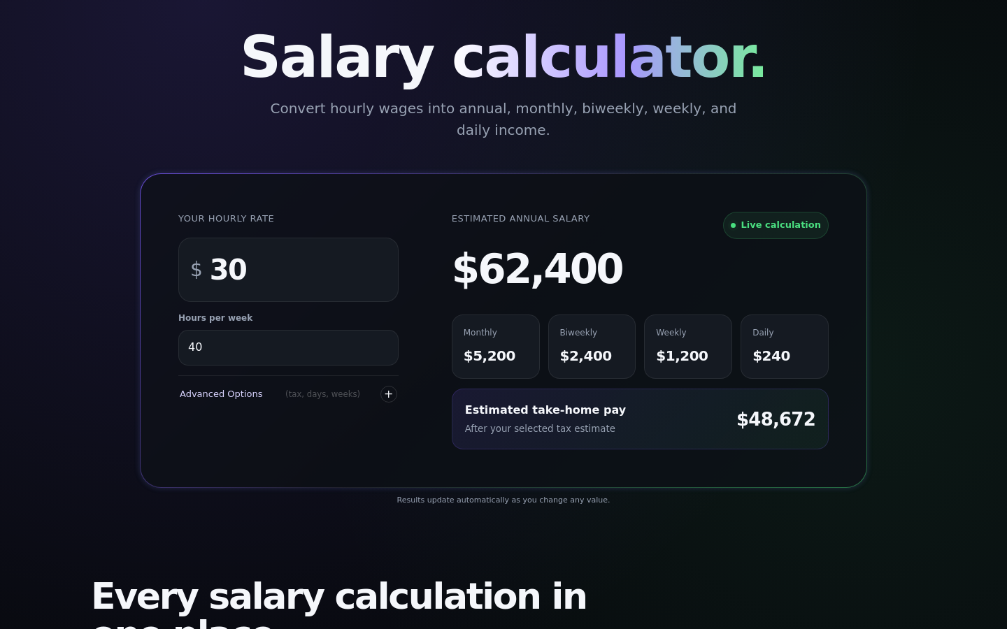 Captured Homepage / Lander