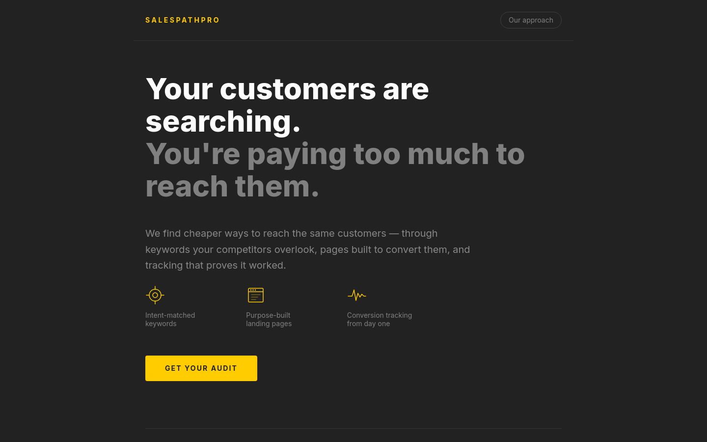 Captured Homepage / Lander