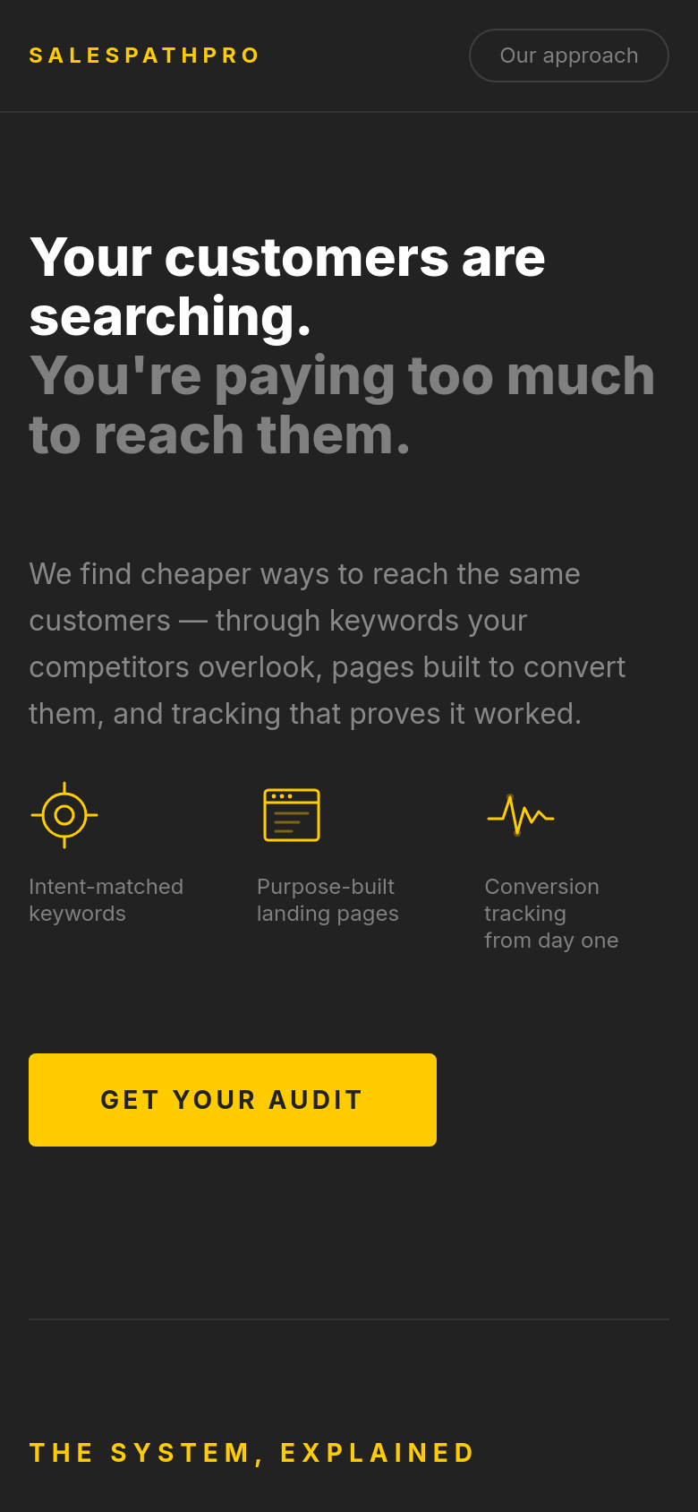 Homepage / Lander