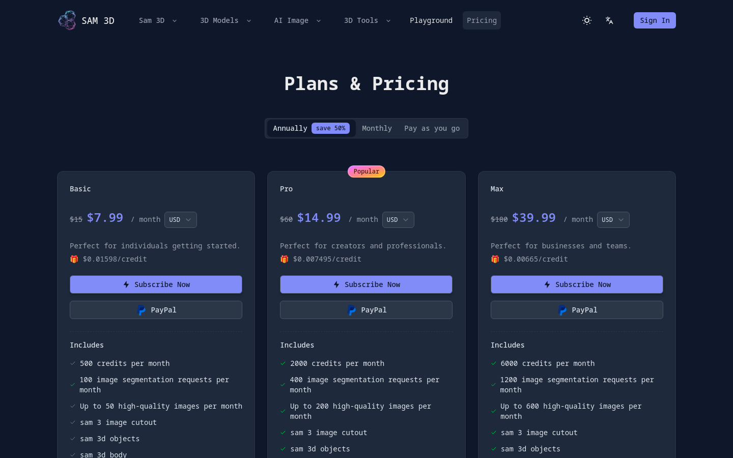 Pricing