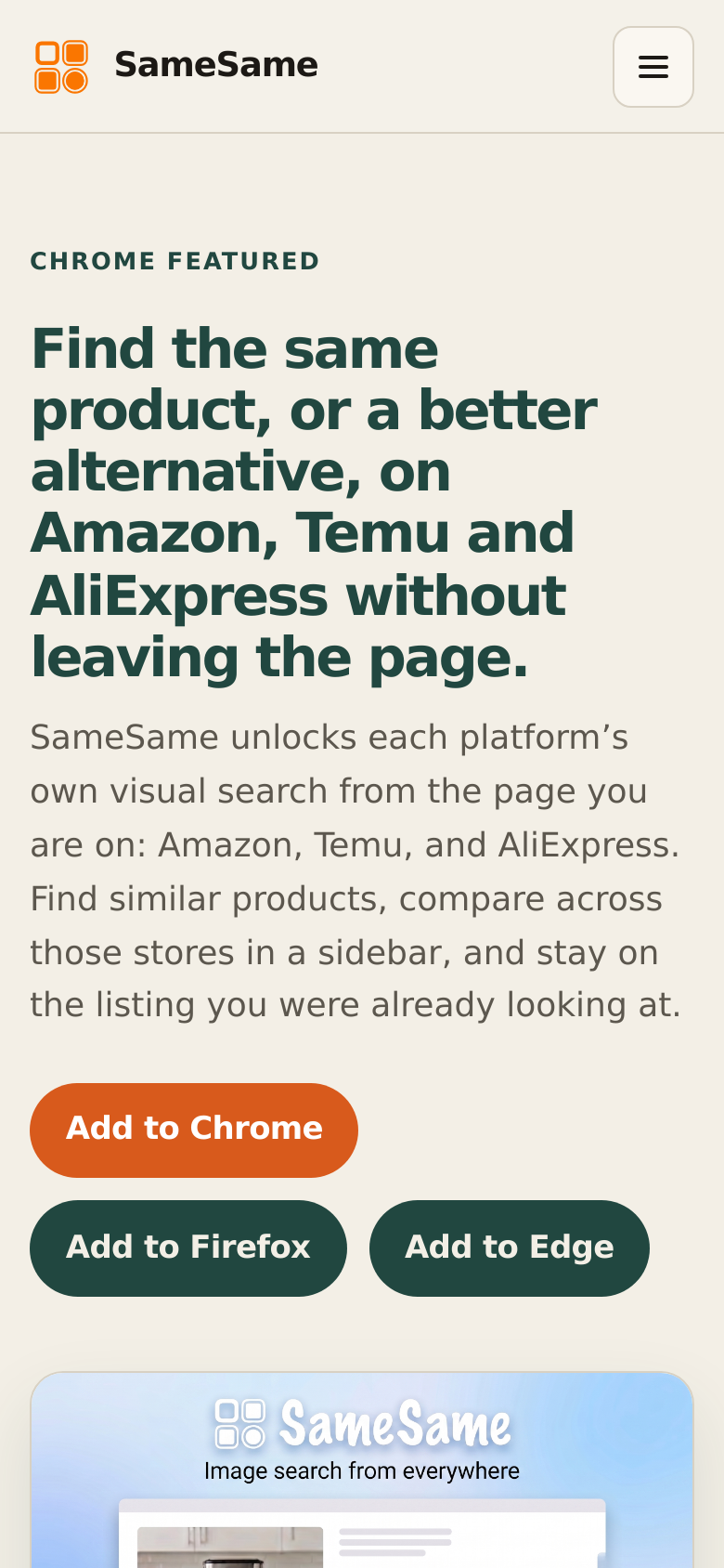 Homepage / Lander