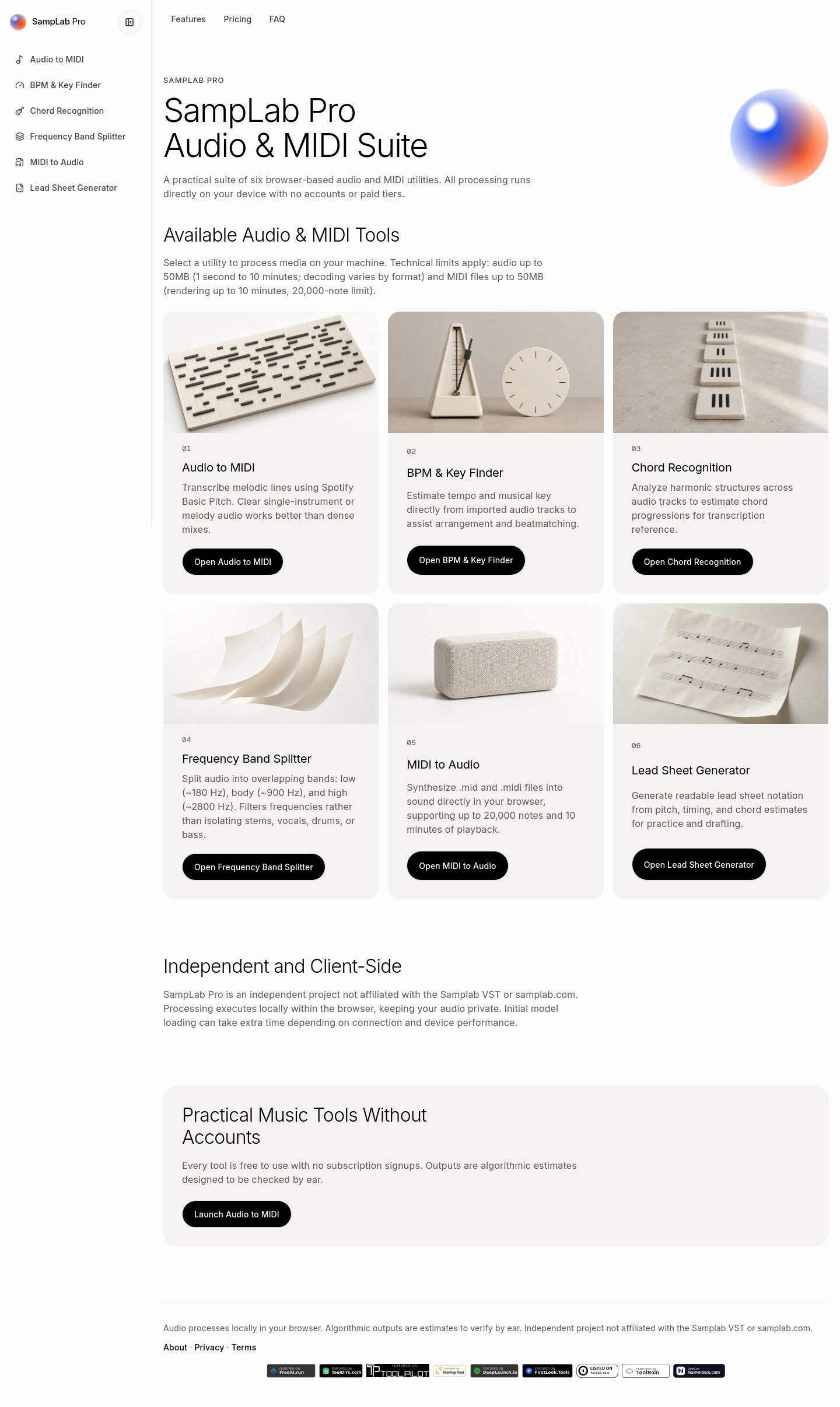 samplab.pro — 