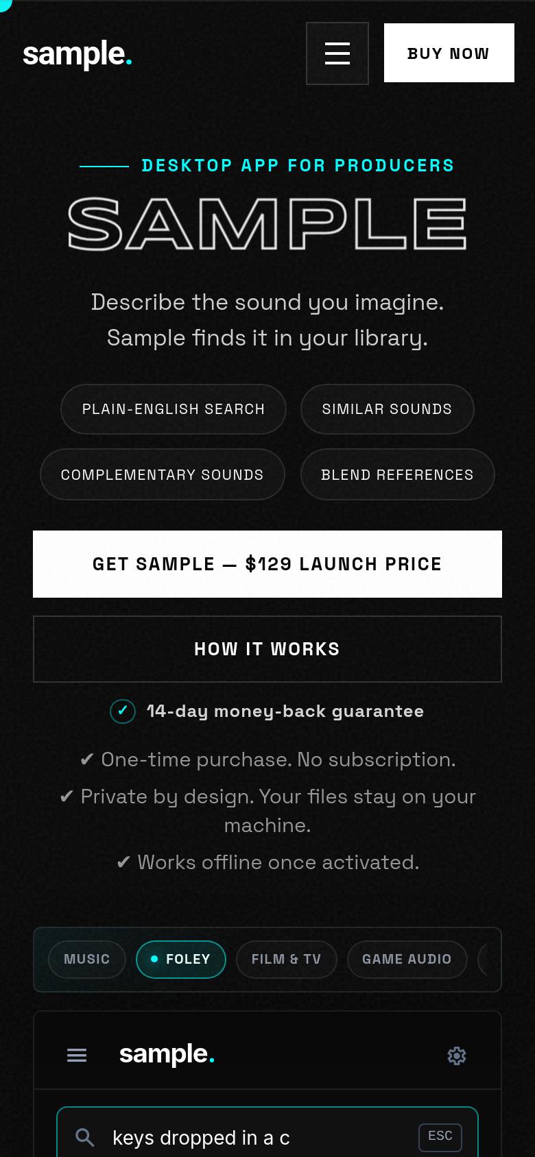 Homepage / Lander