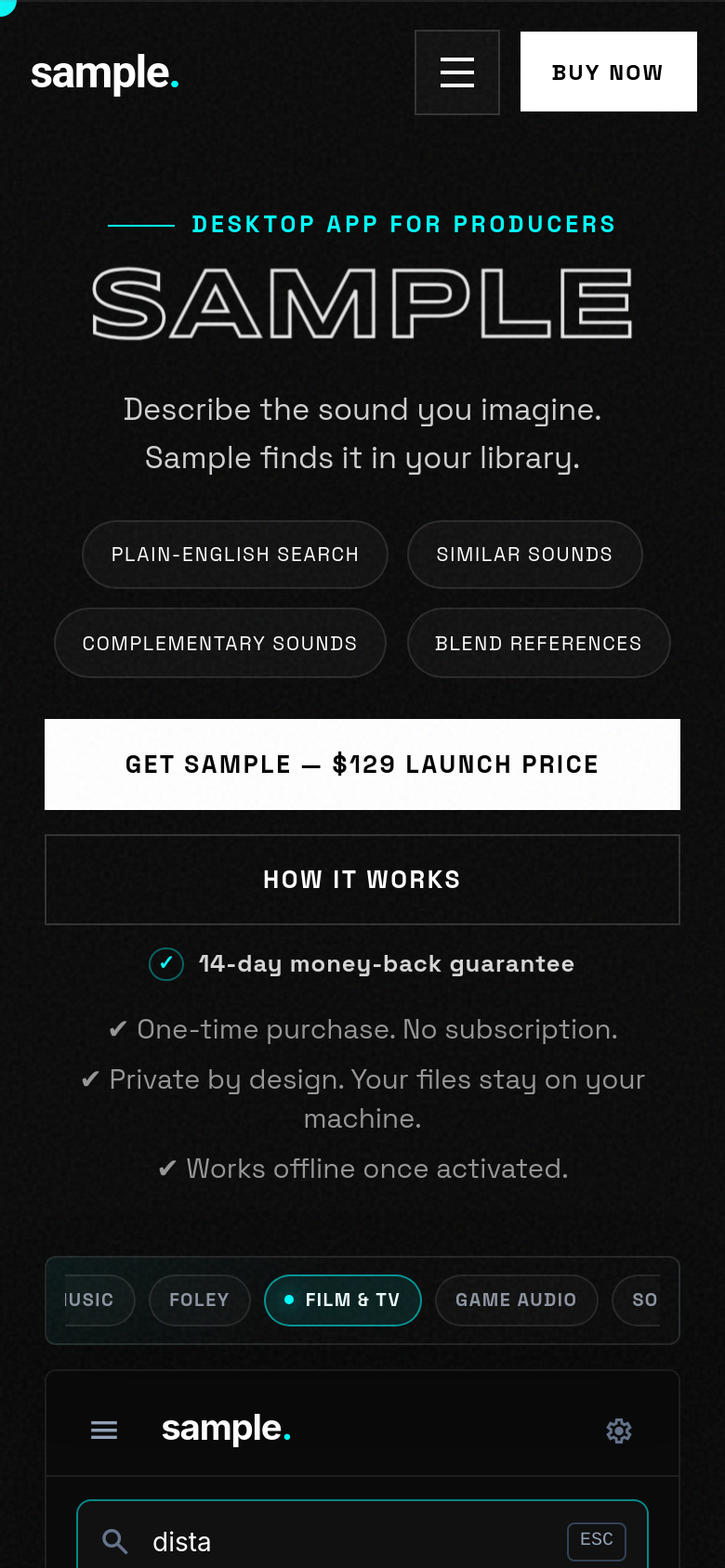 Homepage / Lander