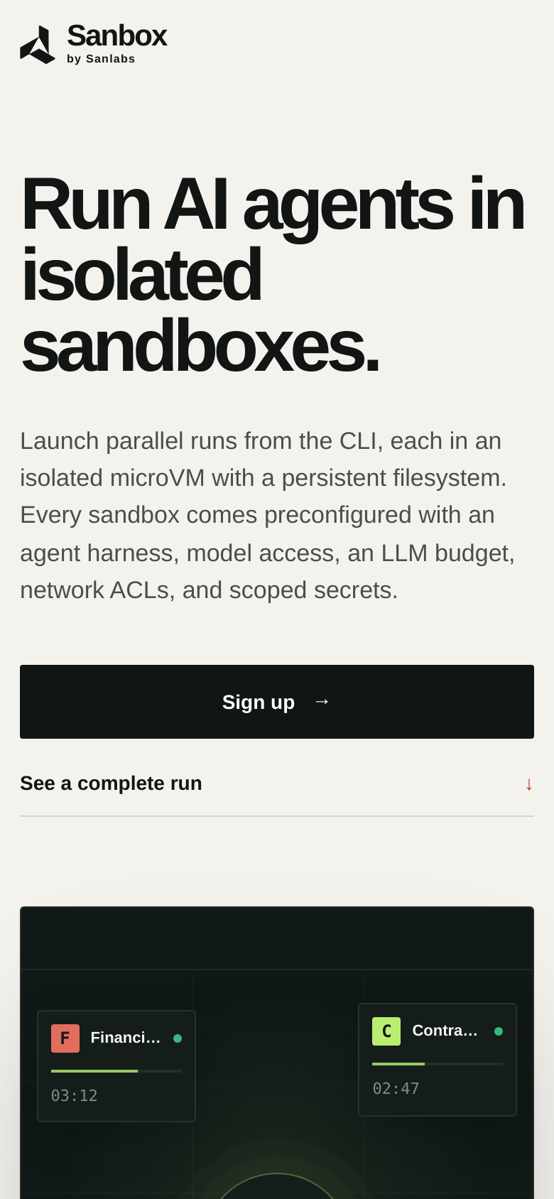 Homepage / Lander