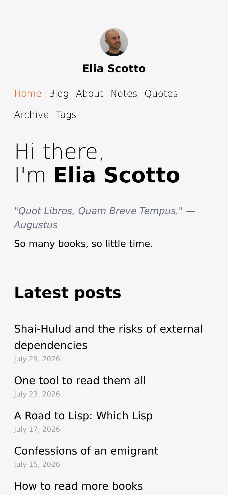 Homepage / Lander