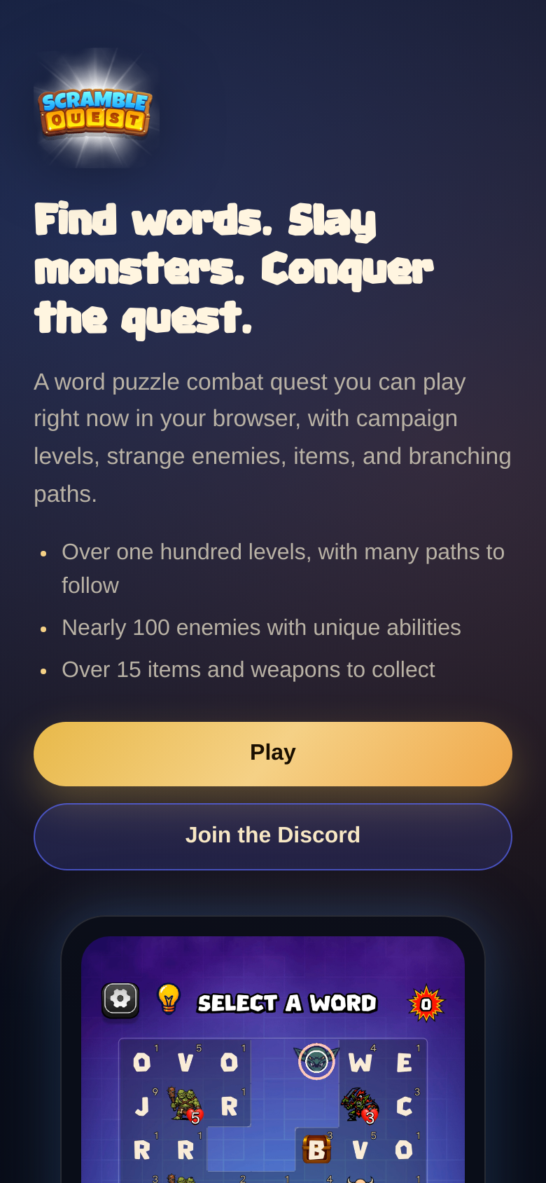 Homepage / Lander