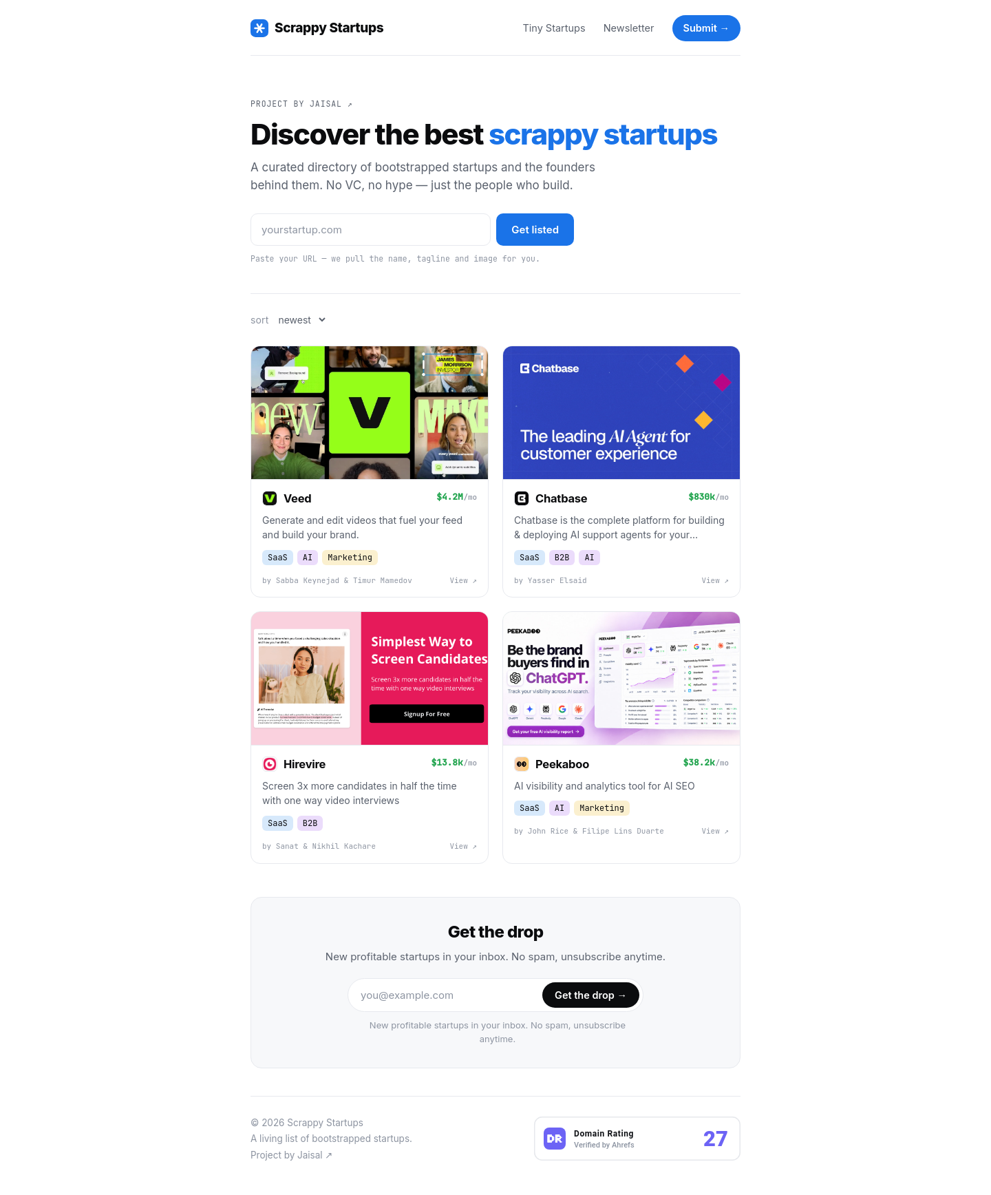 scrappystartups.com — 
