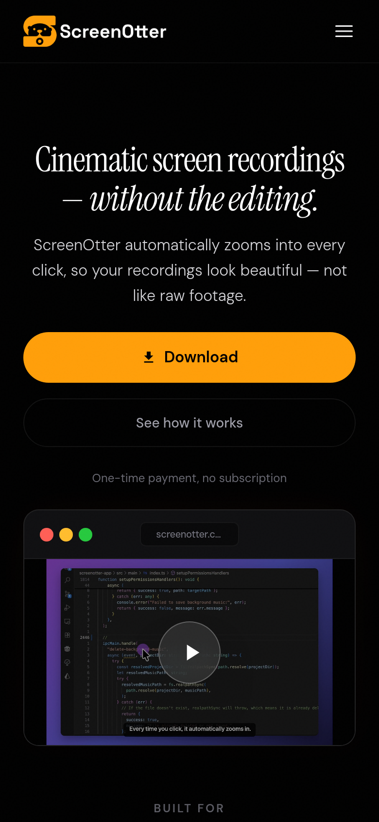 Homepage / Lander