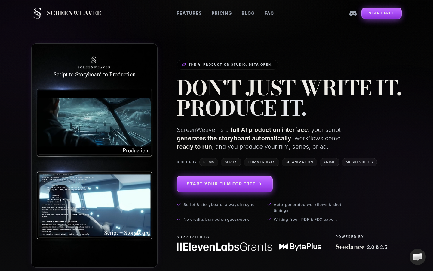 Captured Homepage / Lander