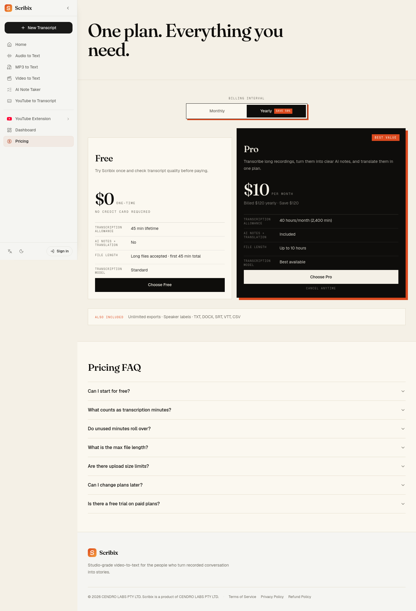 No credit card element