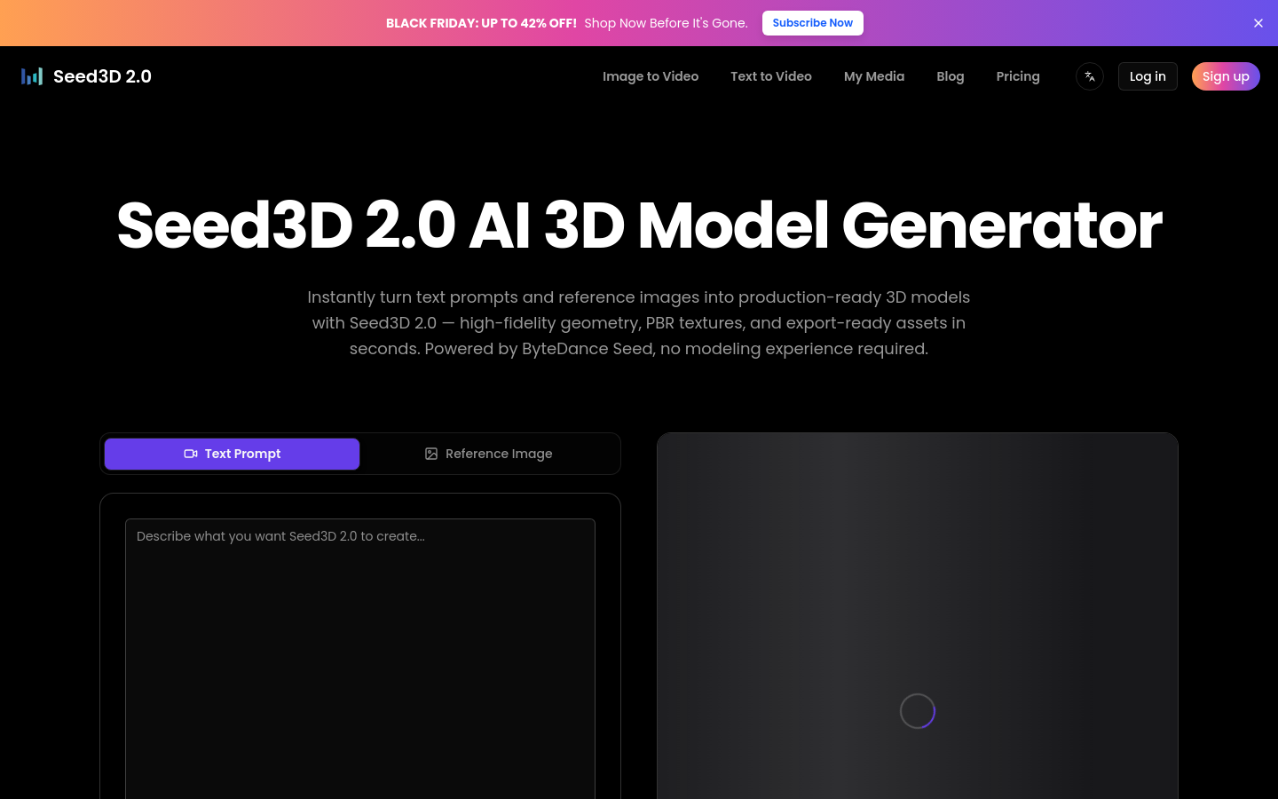 Captured Homepage / Lander