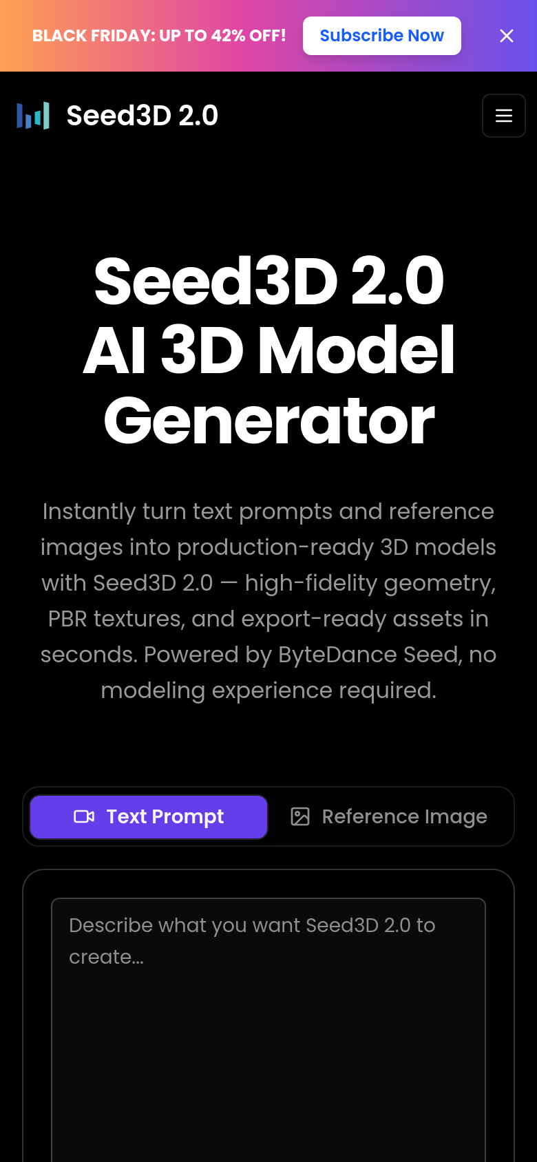 Homepage / Lander