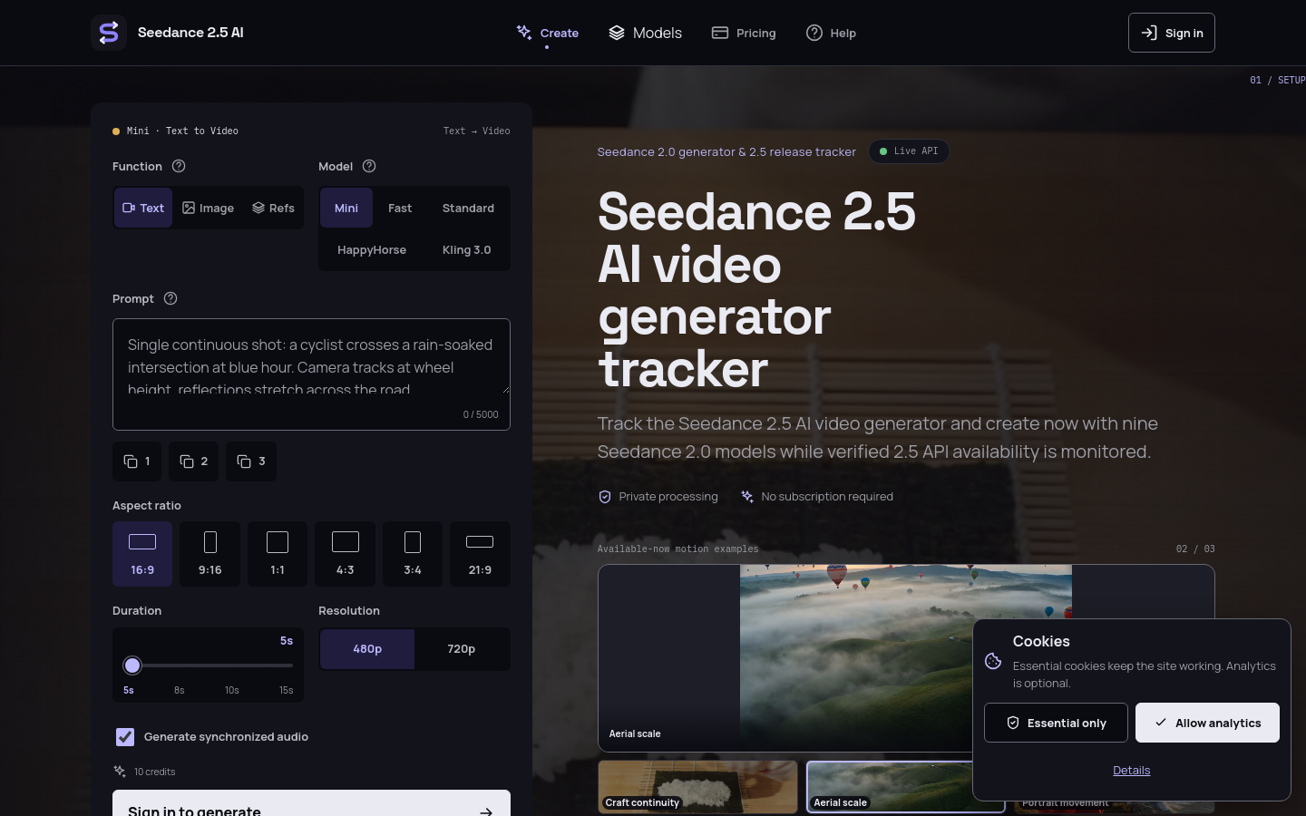 Captured Homepage / Lander