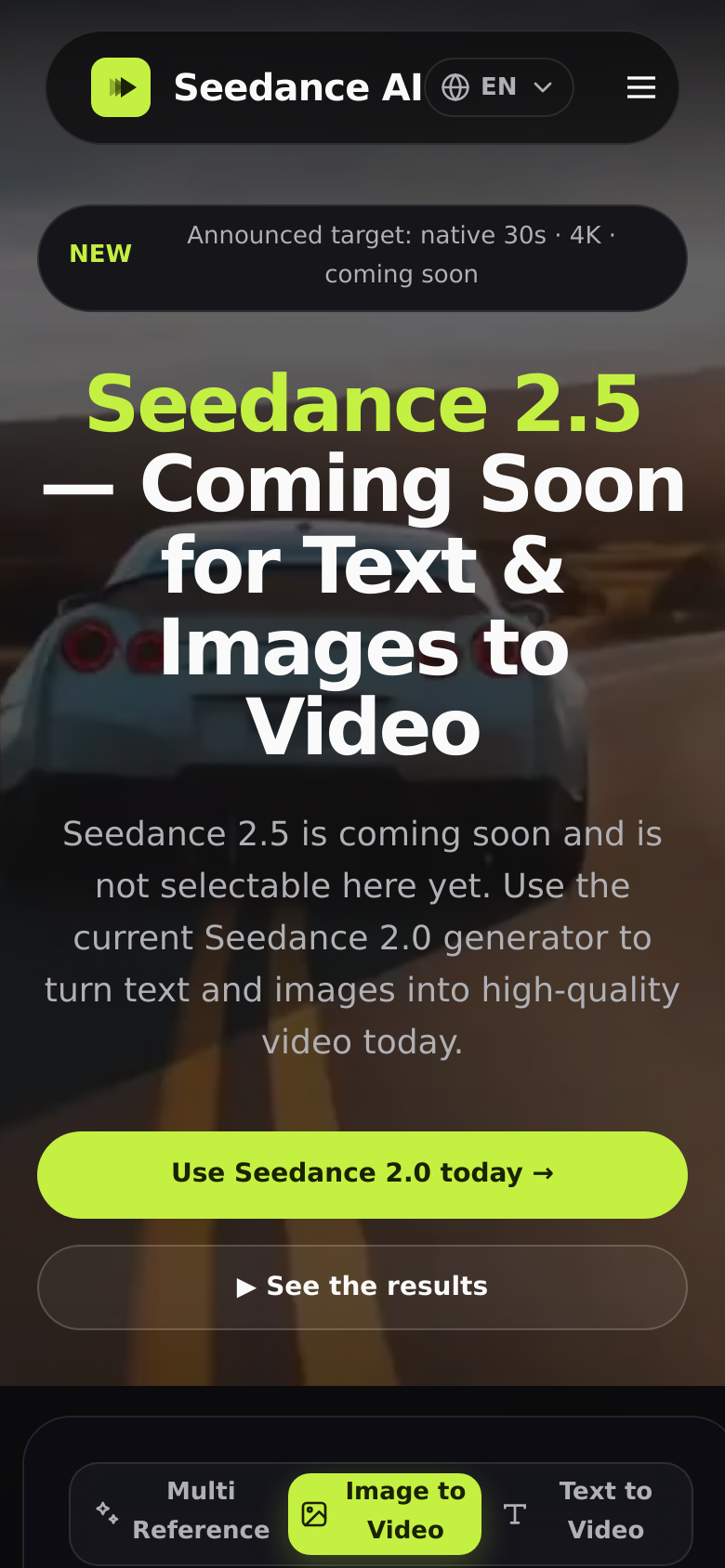 Homepage / Lander