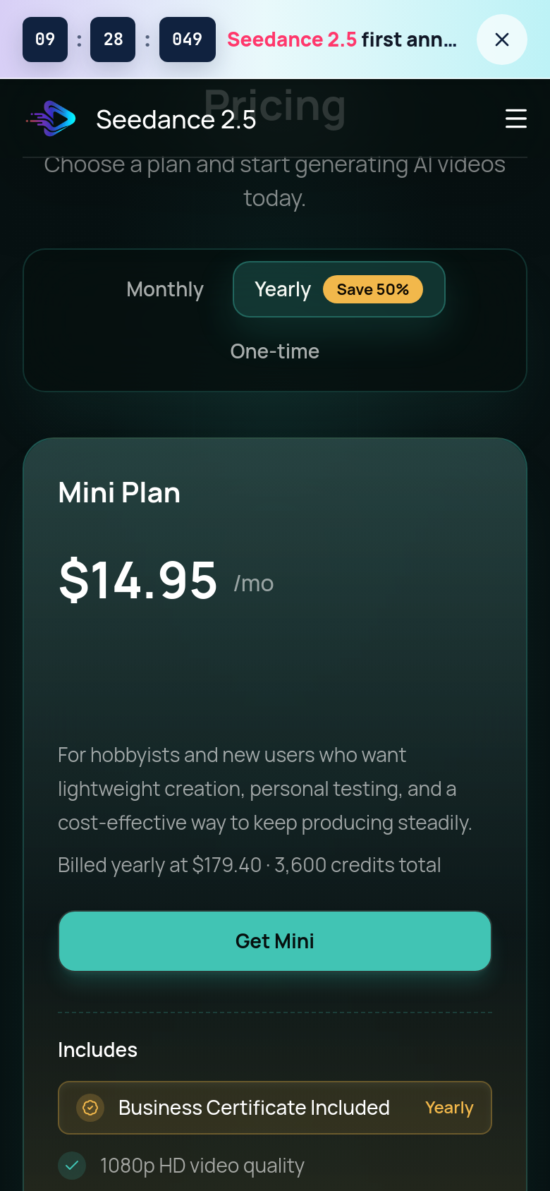 Pricing