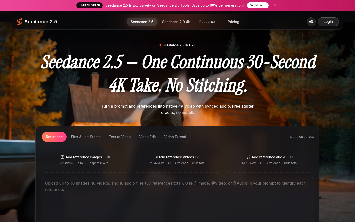 Captured Homepage / Lander