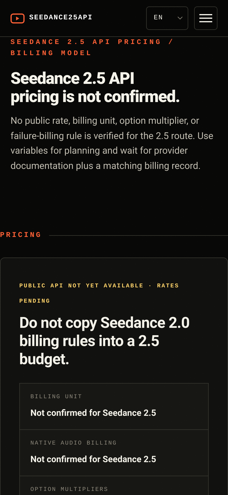 Pricing