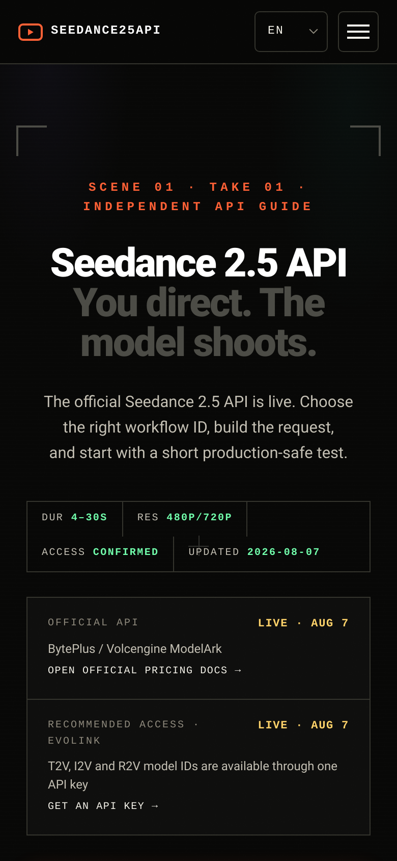 Homepage / Lander