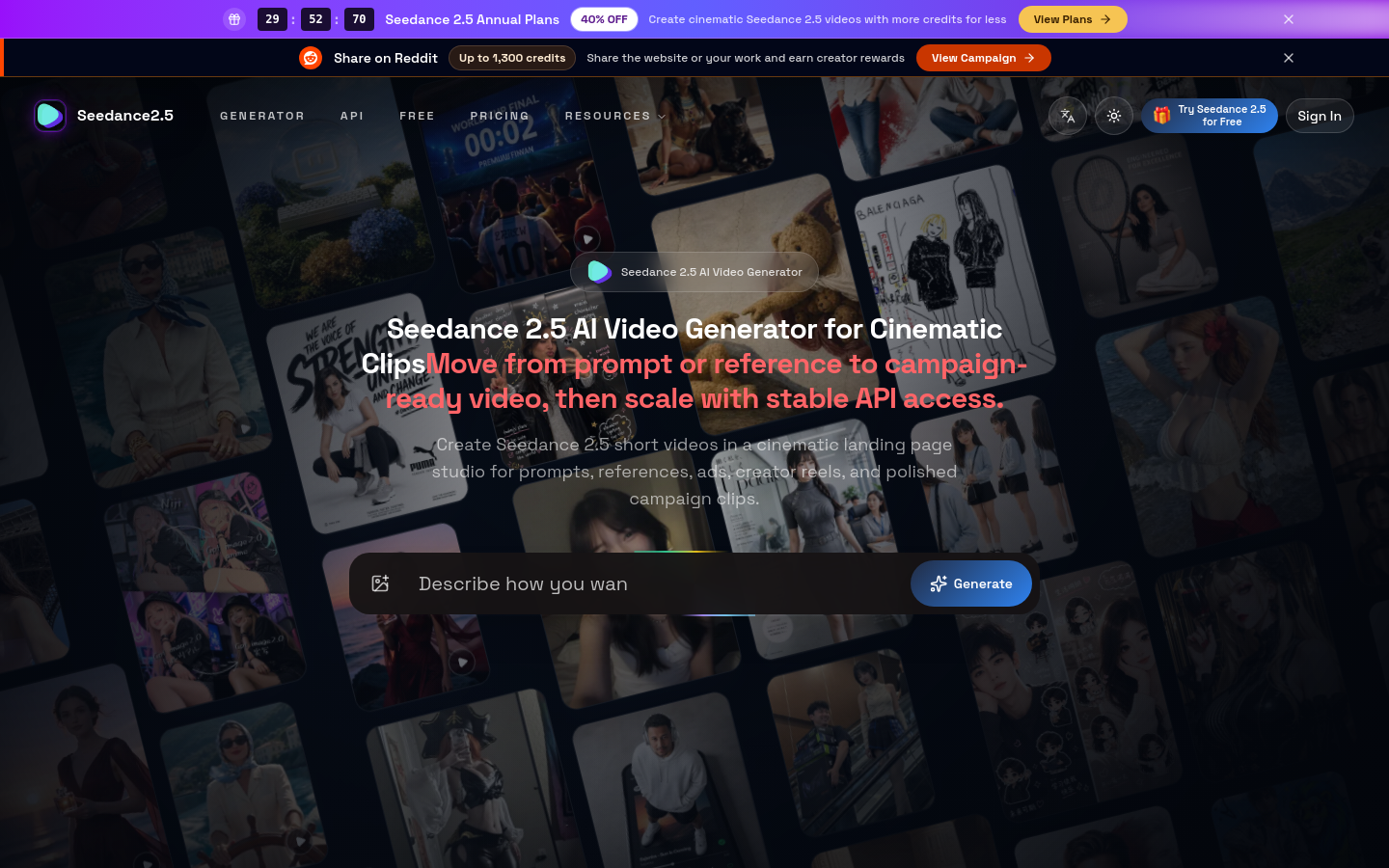 Captured Homepage / Lander