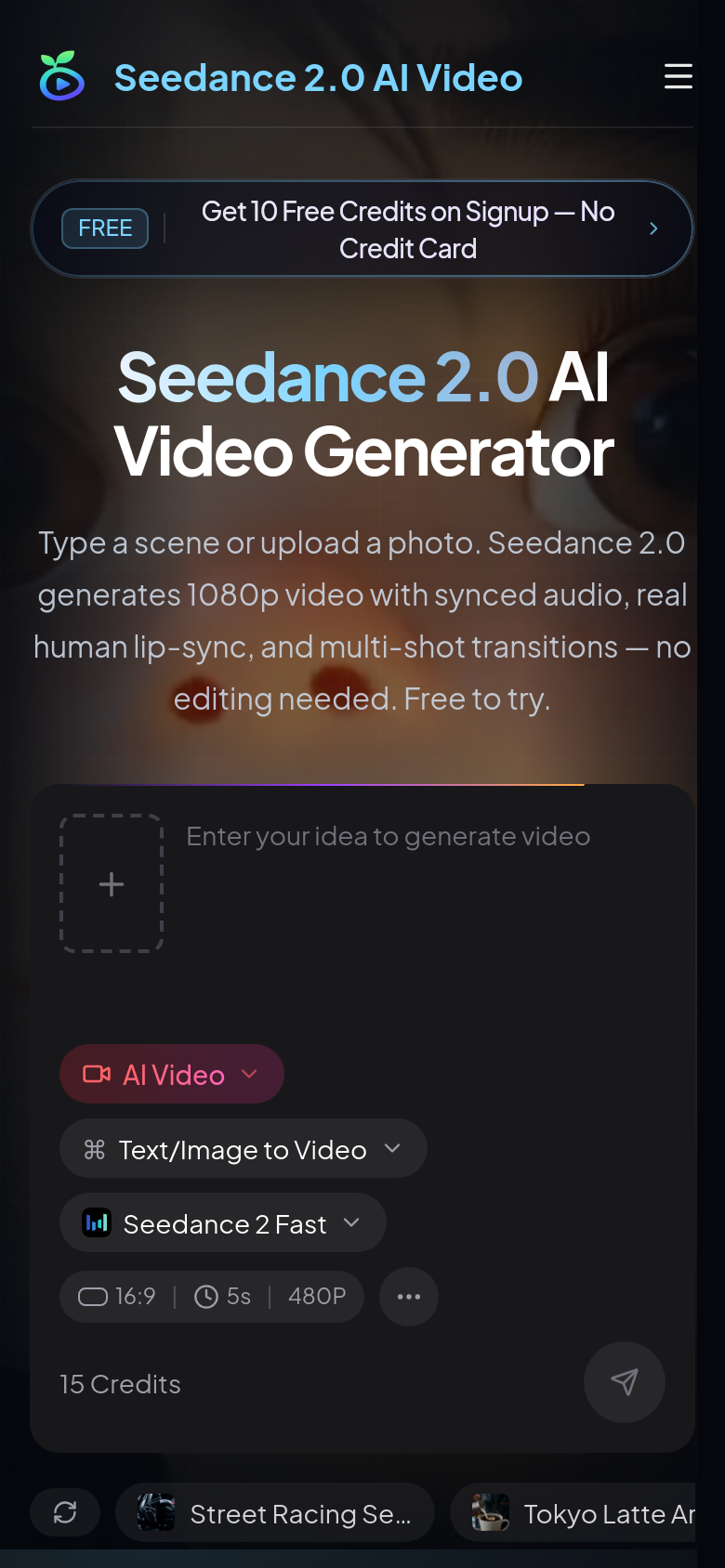 Captured Homepage / Lander