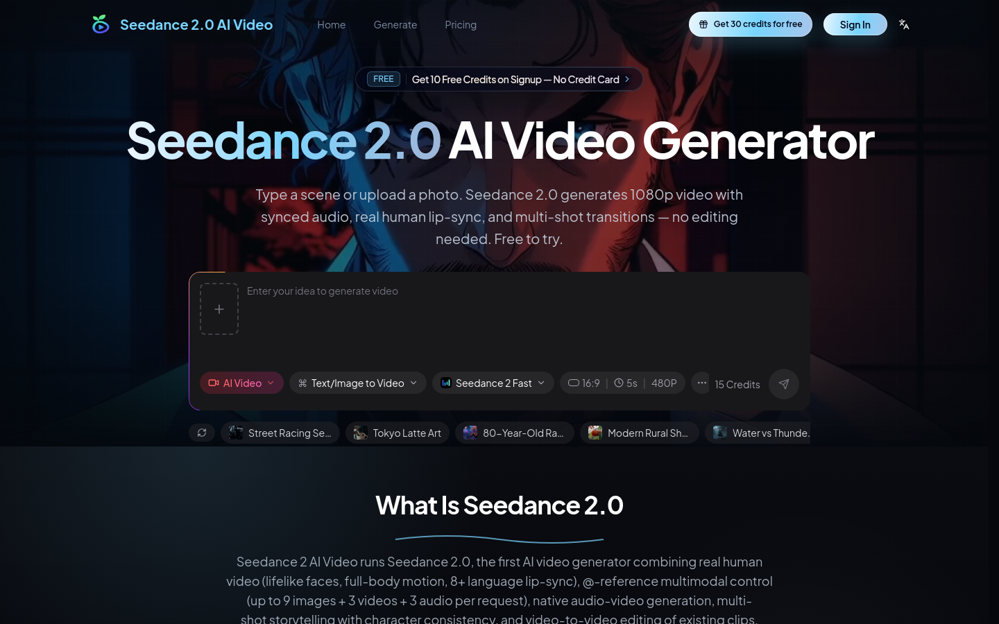 Captured Homepage / Lander