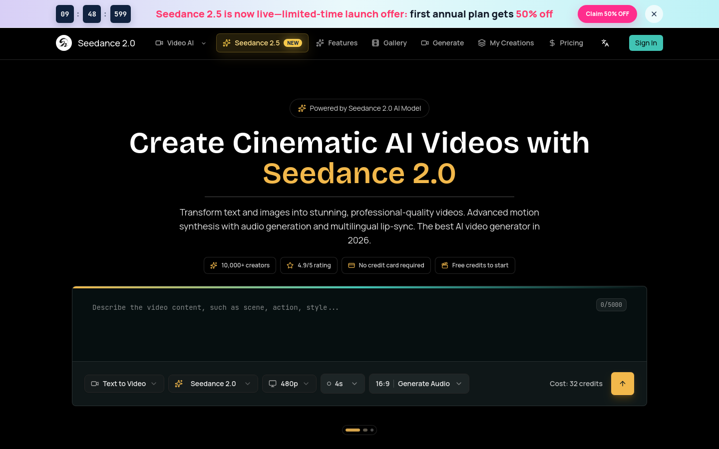 Captured Homepage / Lander