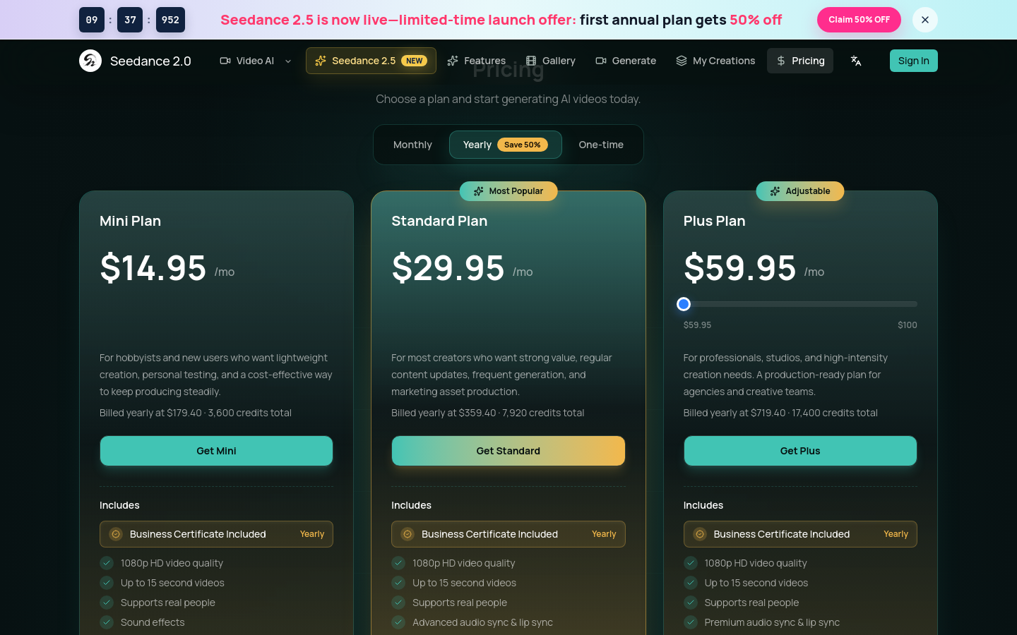Pricing