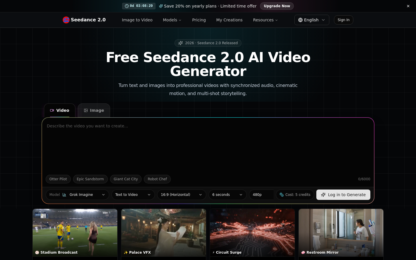 Captured Homepage / Lander