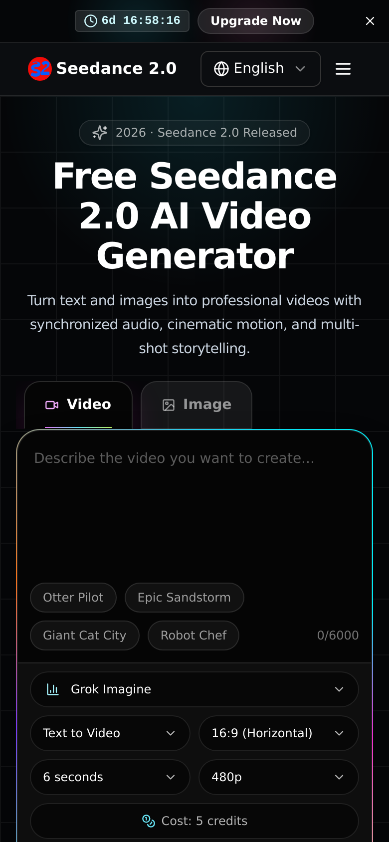 Homepage / Lander