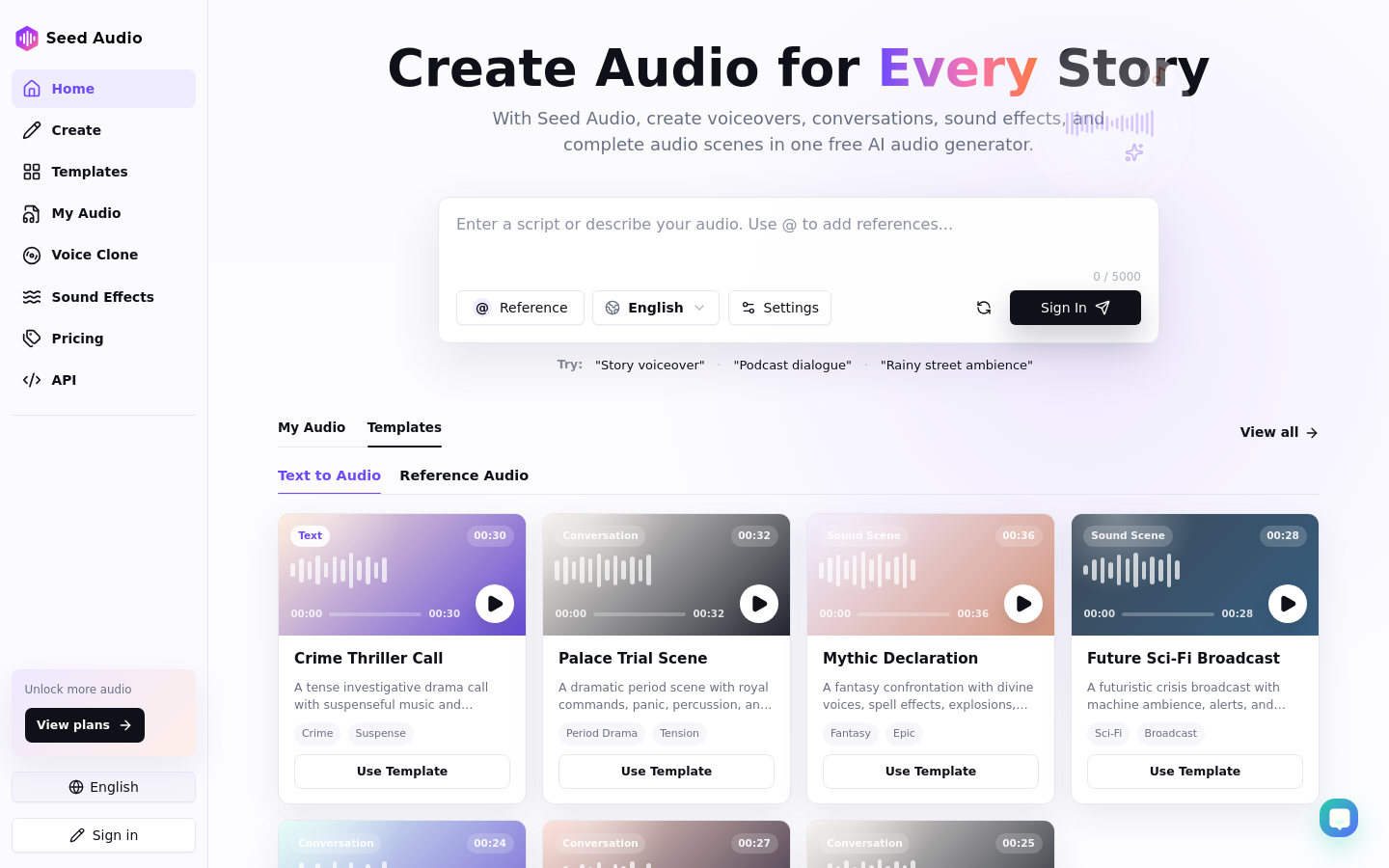 seedaudio.org section