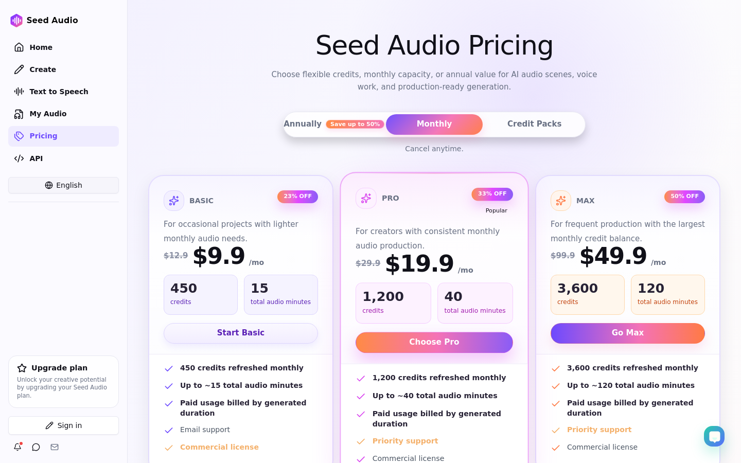 Pricing