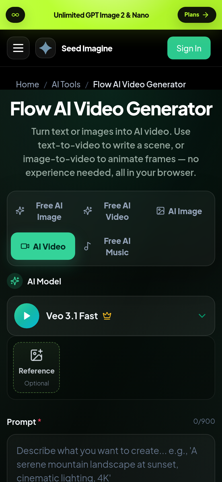 Homepage / Lander