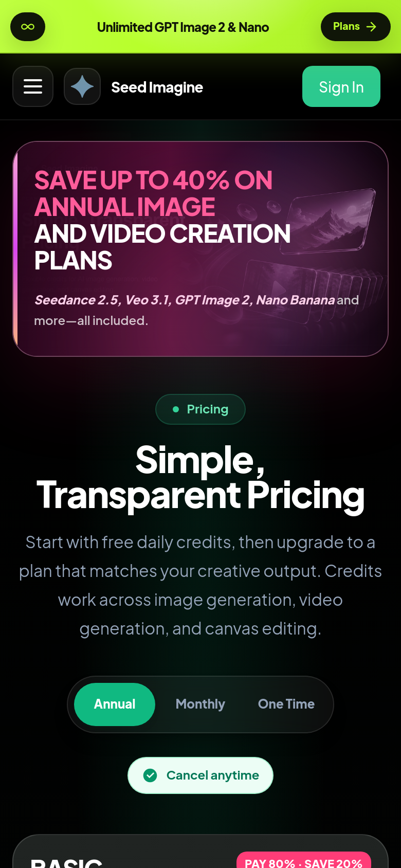 Pricing