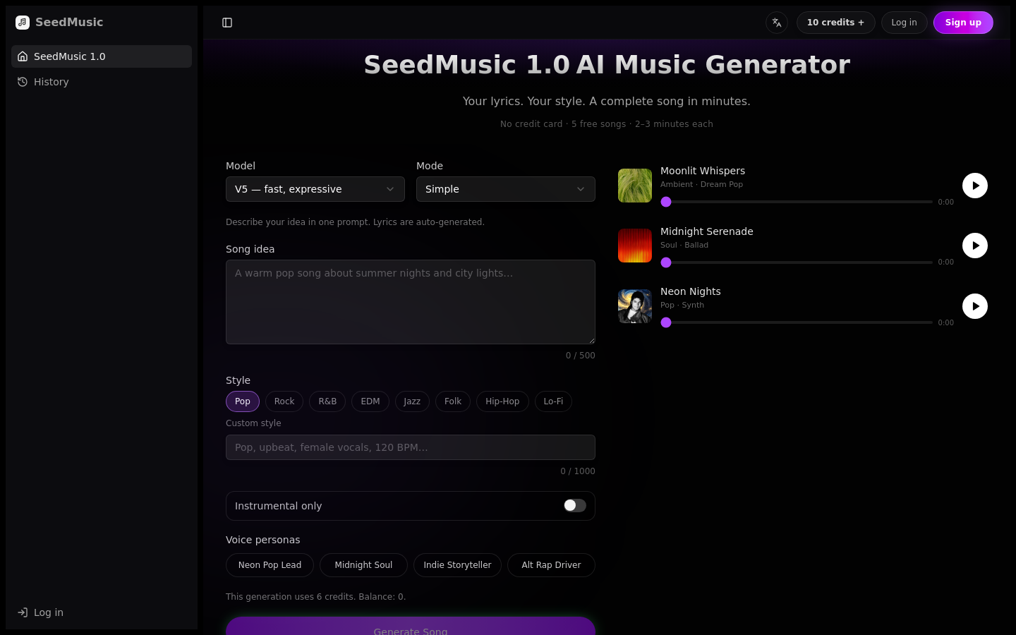 Captured Homepage / Lander