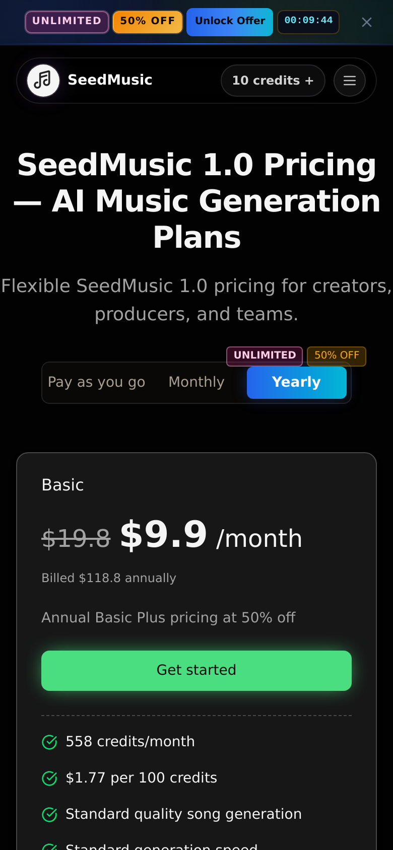 Pricing