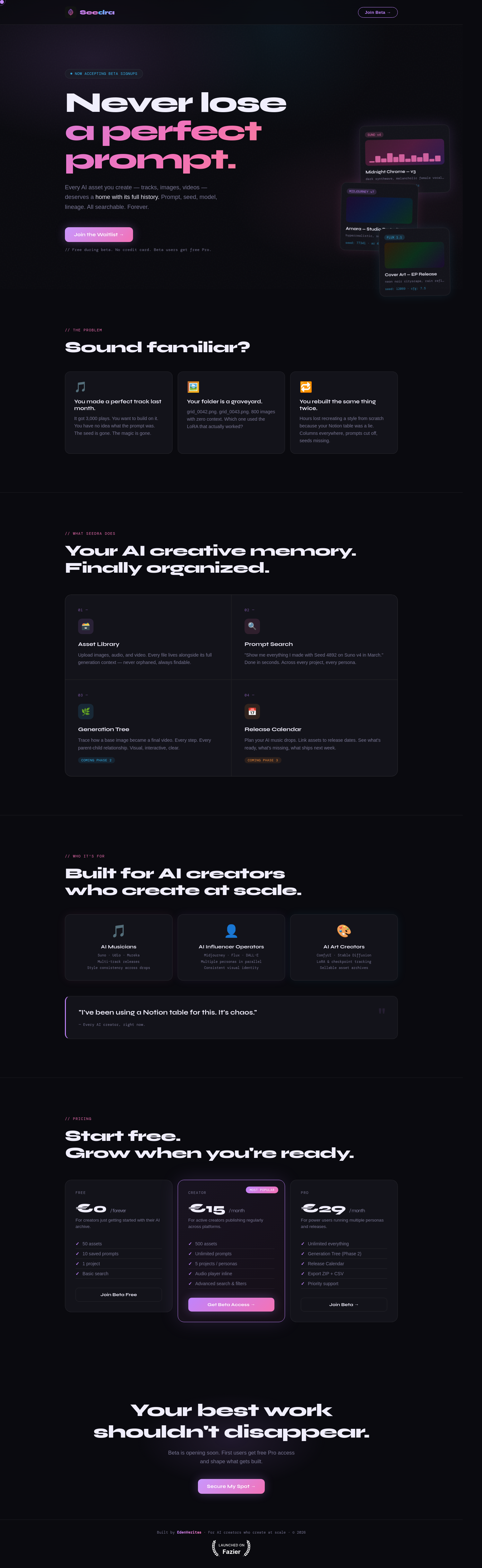 seedra.app — 
