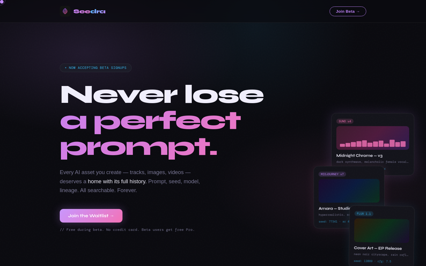 Captured Homepage / Lander
