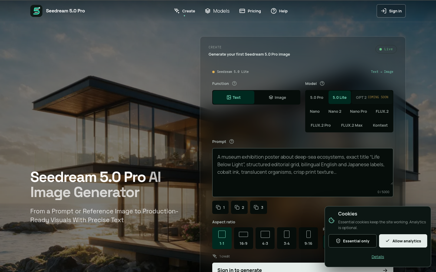 Captured Homepage / Lander