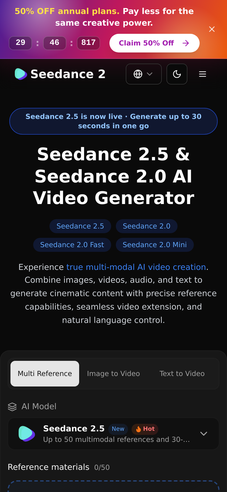 Homepage / Lander
