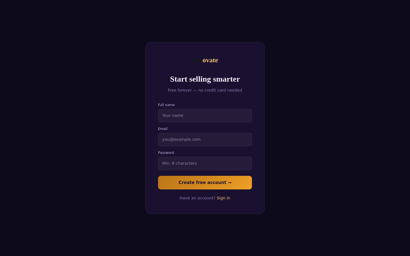 Signup